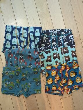 Maxomorra Kids Organic Cotton Boxer Briefs 6-Pack - 6 Years